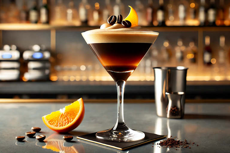 Chocolate Orange Espresso Martini Cocktail