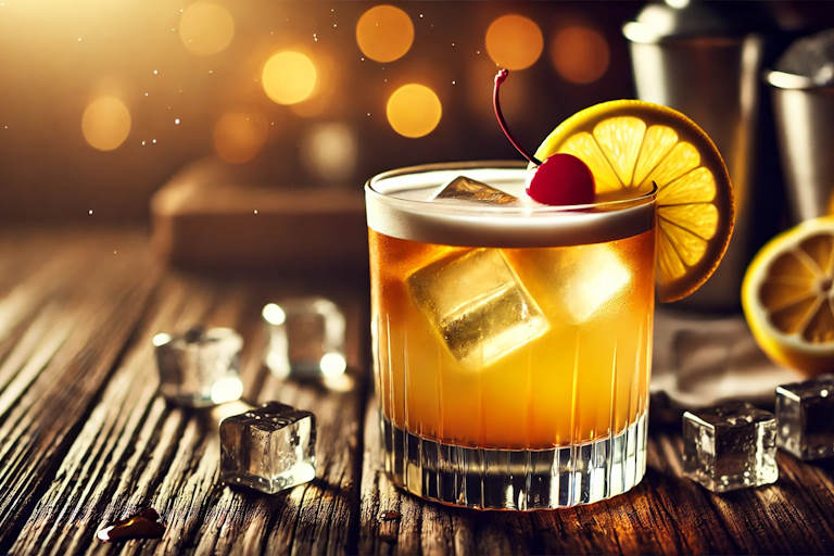 Whiskey Sour Cocktail