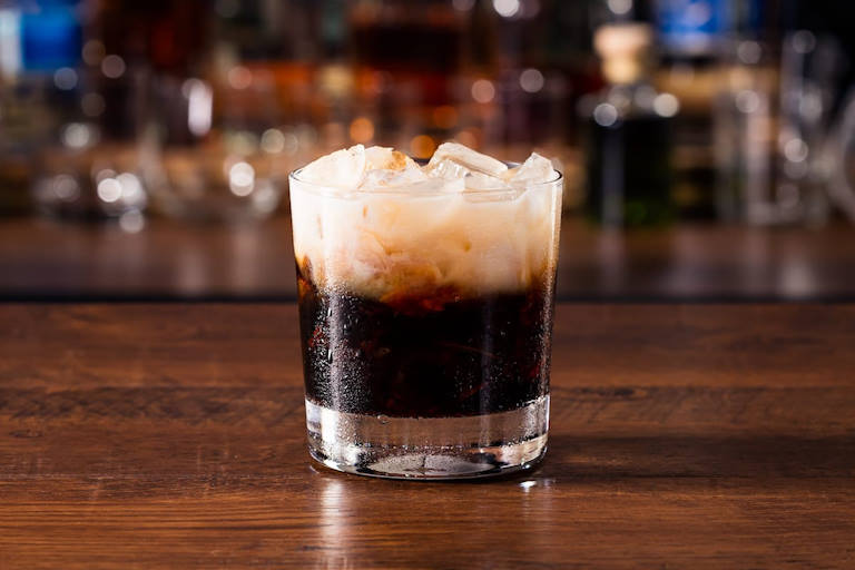 White russian cocktail