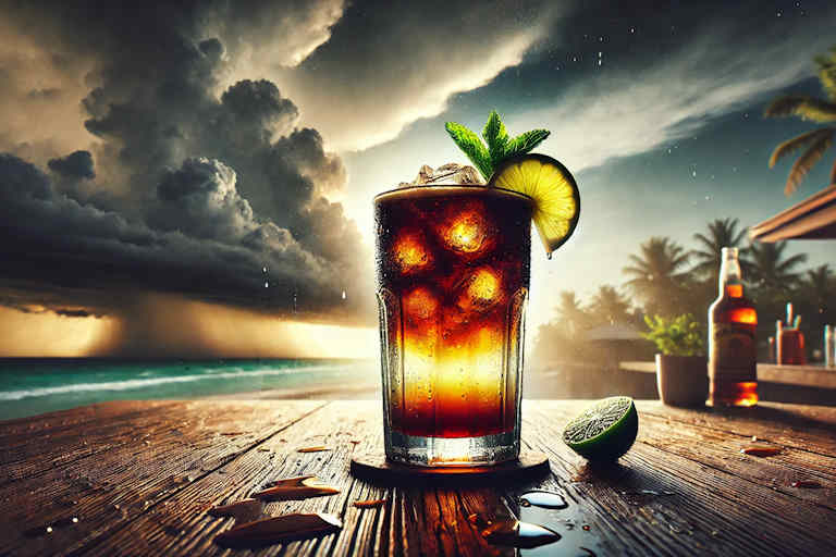 dark n stormy cocktail